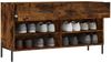 vidaXL Schuhbank Räuchereiche 102x35x55 cm Holzwerkstoff 829753 Bild 4