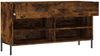 vidaXL Schuhbank Räuchereiche 102x35x55 cm Holzwerkstoff 829753 Bild 5
