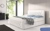 Boxspringbett Sognare mit Stauraum 160x200 Weiß H4 (100kg+) Bild 2