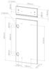 Küchenfront R-Line Weiß 29.6 x 70.8 cm Möbelfront für den Schubunterschrank Vicco Bild 2