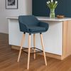 2er Set Barhocker Grant Stoff, blau Bild 3