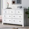 Esszimmerschrank, Moderner minimalistischer Buffet-Schrank mit großer Kapazität und 7 Schubladen, geeignet für Küche, Esszimmer, Wohnzimmer, MDF, Weiß Bild 3