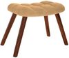 vidaXL Relaxsessel mit Hocker Braun Samt 4016829 Bild 5