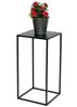 DanDiBo Blumenhocker Metall Schwarz Eckig 60 cm Blumenständer Beistelltisch 96312 L Blumensäule Modern Pflanzenständer Pflanzenhocker Bild 3