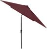 vidaXL Sonnenschirm mit LEDs und Stahl-Mast Bordeauxrot 2x3 m 313790 Bild 5