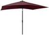 vidaXL Sonnenschirm mit LEDs und Stahl-Mast Bordeauxrot 2x3 m 313790 Bild 4