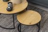 Couchtisch >Spiro< (2-teilig) in Wildeiche, MDF, Stahl - 44,5x80cm (HxD) Bild 3