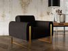 Sofaset Designersofas VALERIE 3-2-1 in Stoff Elisa Velvet Schwarz Bild 3