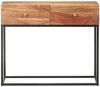 vidaXL Konsolentisch 90x35x75 cm Raues Akazienholz 320917 Bild 3