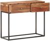 vidaXL Konsolentisch 90x35x75 cm Raues Akazienholz 320917 Bild 2