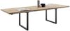 Kulissen-Esstisch >BROOKLYN< in Wildeiche geölt / Metall - 300x73x100 (BxHxT) Bild 4