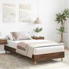 Einzelbettgestell Design für Erwachsene ohne Matratze Braun Eichen-Optik 90x190 cm d4217e Bild 3
