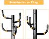 Garderobenständer mit 8 Haken Jackenständer aus Metall Schwarz 38 x 175 cm Bild 4