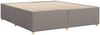 vidaXL Bettgestell ohne Matratze Taupe 200x200 cm Stoff 3284761 Bild 5