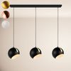 s.luce Ball Esstisch-Hängelampe Ø 30cm drehbarer Schirm 120cm Weiß Bild 5