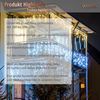 VOLTRONIC® Eisregen Lichterkette, innen und außen, IP44, Größen- und Farbwahl, 400 LEDs, kaltweiß, Fernbedienung Bild 5