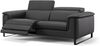 Sofanella 3-Sitzer Ledersofa Vienna Sitztiefenverstellung Couch in Schwarz Bild 1