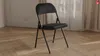 Vente-unique - ORTENSIA Stuhl Samt Blau - B 49 cm x H 79 cm x L 46 cm Bild 2