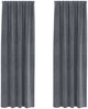 vidaXL Verdunkelungsvorhänge 2 pcs Hellgrau 140 x 245 cm Samt 4107291 Bild 2