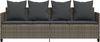vidaXL Sonnenliege mit Kissen Grau Poly Rattan 368346 Bild 5