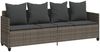 vidaXL Sonnenliege mit Kissen Grau Poly Rattan 368346 Bild 2