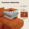 HappyHome Ecksofa Ecksofa mit Schlaffunktion modernes Cordsofa weich gepolstertes Sofa Bild 3