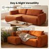 HappyHome Ecksofa Ecksofa mit Schlaffunktion modernes Cordsofa weich gepolstertes Sofa Bild 2