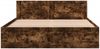 vidaXL Bettgestell mit Kopfteil Räuchereiche 160x200 cm Holzwerkstoff 3295552 Bild 5