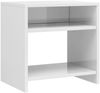 vidaXL Nachttische 2 Stk. Hochglanz-Weiß 40 x 30 x 40 cm Spanplatte [800022] Bild 4