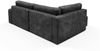 Ecksofa mit Schlaffunktion NATALIA XL in Stoff Tilia Schwarz Ottomane Links Bild 3