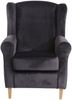 Ohrensessel Karlen Bezug Samtvelours Buche natur / anthrazit 22037 Bild 2