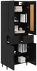 vidaXL Highboard 2 pcs Schwarz Eichen-Optik Holzwerkstoff 3416245 Bild 3