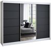 A&J MöbelLand GmbH Schwebetürenschrank VILUNO mit 4 Schubladen und Spiegel (Kostenlose Lieferung – nur für kurze Zeit! TOP ANGEBOT! Geräumiger Schrank mit einer Breite von 200 cm und Spiegel, ideal zur Aufbewahrung von Kleidung und Accessoires. 4 Schub... Bild 5