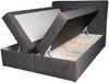 Boxspringbett Schlafzimmerbett DASIO 200x200cm Stoff Hellgrau inkl. Bettkasten Bild 4