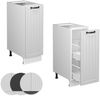 Apothekerschrank Fame-Line Weiß Landhaus 30 cm ohne Arbeitsplatte Vicco Bild 5
