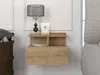 Vente-unique - AZELNO Bedside table Holz, Platte Beige - B 35 cm x H 32 cm x L 39,4 cm Bild 5