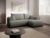 Selsey ''Ovo Mini' Eckschlafsofa rechtsseitig mit Stauraum, Easy-Clean-Chenille-Bezug, hellgrau, 93 x 238 x 156 cm Bild 2