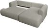 Selsey ''Ovo Mini' Eckschlafsofa rechtsseitig mit Stauraum, Easy-Clean-Chenille-Bezug, hellgrau, 93 x 238 x 156 cm Bild 4