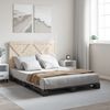 Doppelbett, Betten für Erwachsene, Massivholzbett mit Kopfteil Grau 140x200 cm Kiefer de1108 Bild 2