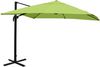 Gastronomie-Ampelschirm HWC-A96, 3x3m (Ø4,24m) Polyester Alu/Stahl 23kg ~ grün ohne Ständer Bild 3