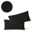 Jersey Kissenbezug, 2er Set, Baumwolle, Schwarz, 40x80 cm Bild 2