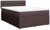 vidaXL Boxspringbett mit Matratze Dunkelbraun 140x190 cm Stoff 3289761 Bild 3
