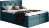 99rooms Arian Boxspringbett Strukturstoff 200x200 cm Türkis Bild 2