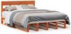 vidaXL Massivholzbett ohne Matratze Wachsbraun 135x190 cm Kiefernholz 3302314 Bild 2