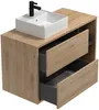 Vente-unique - PURNAL Bathroom furniture set Holz, PlatteKeramik Beige - B 45,5 cm x H 60 cm x L 100 cm Bild 4