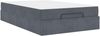 vidaXL Bettgestell mit Matratze 2 pcs Dunkelgrau Samt 3399547 Bild 2