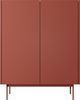AX LIVING Kommode Schmal Hoch Orchis KD97 97cm Modern, Rot Ziegelrot Bild 4