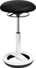 Topstar SU53BR0 Sitness High Bob, Stehhilfe, Fitnesshocker, Arbeitshocker, Sitzhöhe: 49 - 70cm, Standfußring Alu weiß lackiert, Stoffbezug, schwarz Bild 4
