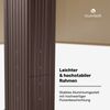 Blumfeldt Pantheon Cortina Pavillon 3x4 m – Aluminiumrahmen, Verstellbares Dach & Seitenrollos, Wetterfest & Stabil, Beige/Braun Bild 5
