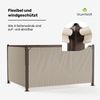 Blumfeldt Pantheon Cortina Pavillon 3x4 m – Aluminiumrahmen, Verstellbares Dach & Seitenrollos, Wetterfest & Stabil, Beige/Braun Bild 4